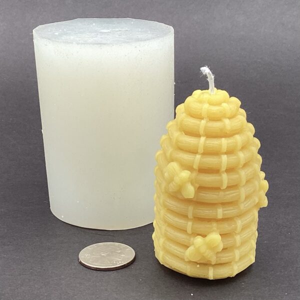 Tall Skep with Bees Wax Mold