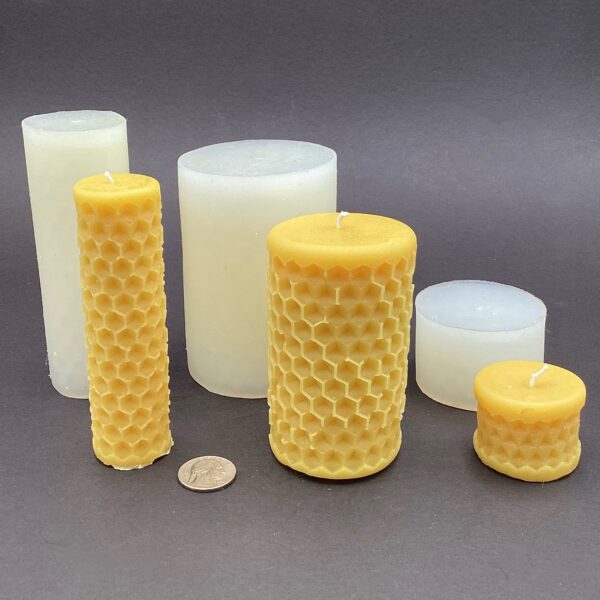 Hexagon Patterned Pillar Wax Mold