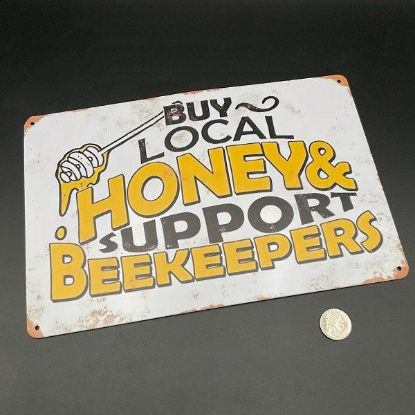 Buy Local Honey Metal Sign