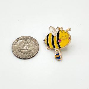 Bee with Honey Pail Pin