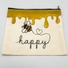 Happy Bee Zipper Pouch