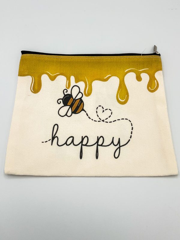 Happy Bee Zipper Pouch