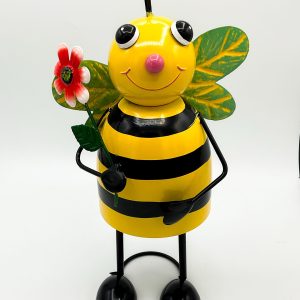 Bee Statue with Flower