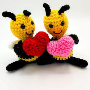 Crochet Heart Bee