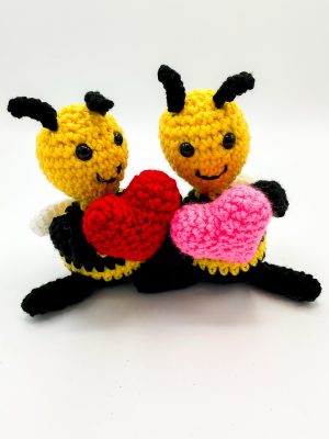 Crochet Heart Bee