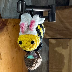 Egg Delivery Flying Bee Handmade Crochet Bee