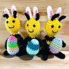 Crochet Bun-Bees : Bunny Bees with Eggs Handmade