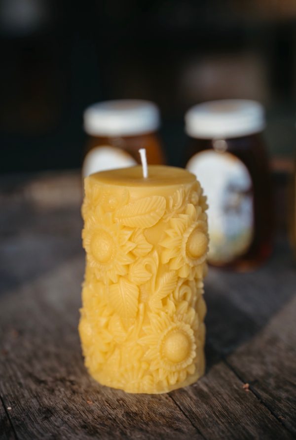 Sunflower Pillar Wax Mold
