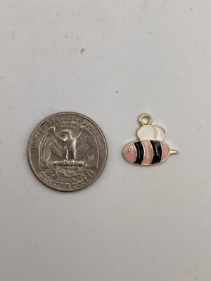 Little Pink Bee Charm