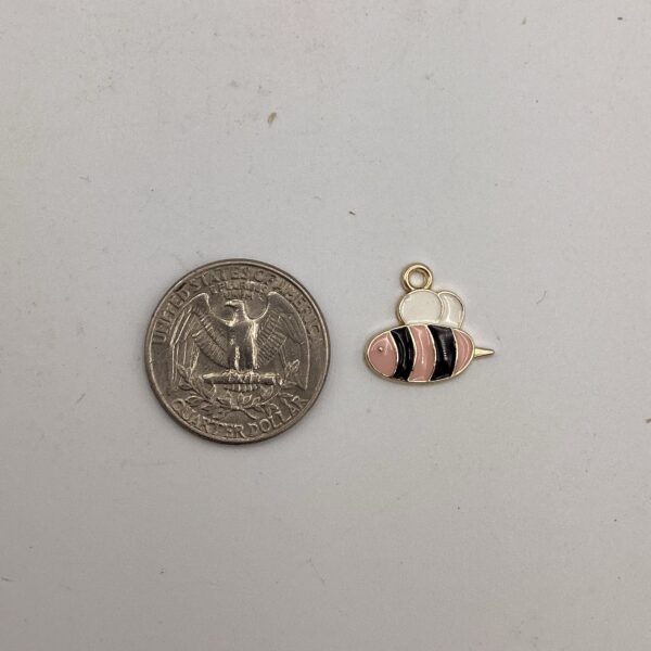Little Pink Bee Charm