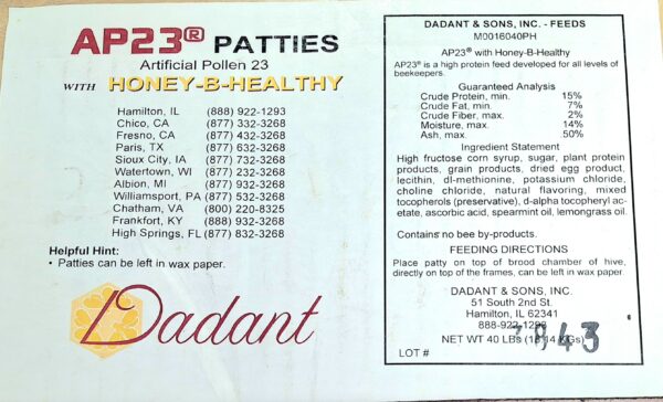 AP23 Pollen Patties