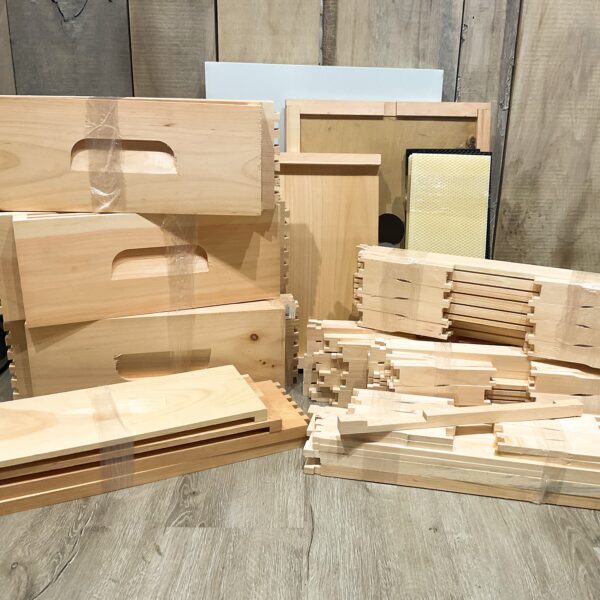 Pura Pine 10 Frame Unassembled All Medium Full Hive Kit