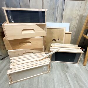 img_2707-3 Pura Pine 10 Frame Assembled 1 Deep 1 Medium Brood / 1 Medium Super Hive Kit