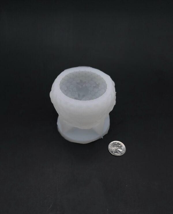 Skep with Bees Candle Wax Mold
