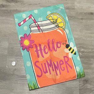 Hello Summer Garden Flag