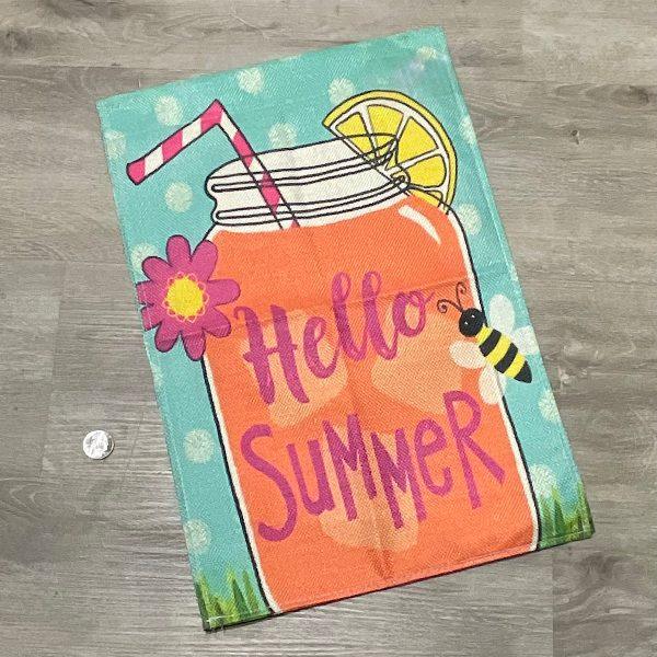 Hello Summer Garden Flag