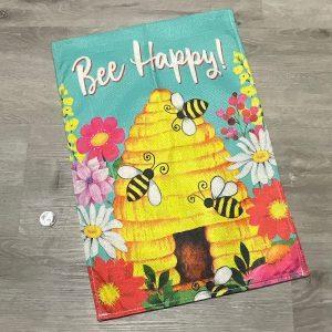 Bee Happy Garden Flag