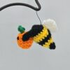 Handmade Crochet Halloween Bee Ornament - Headless Bee-Man