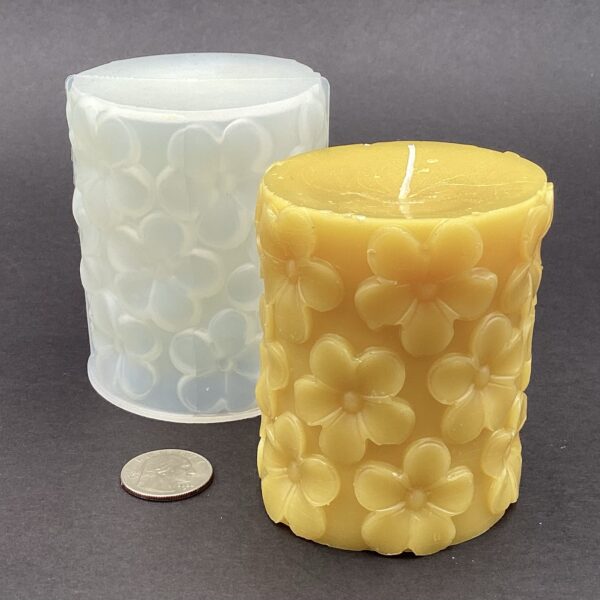Pansy Flower Wax Candle Mold