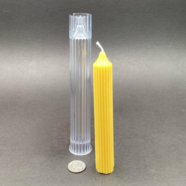 Pin Stripe Pillar Candle Mold