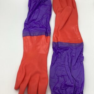 Rubber Gloves with Arm Cuffs - CLEARANCE