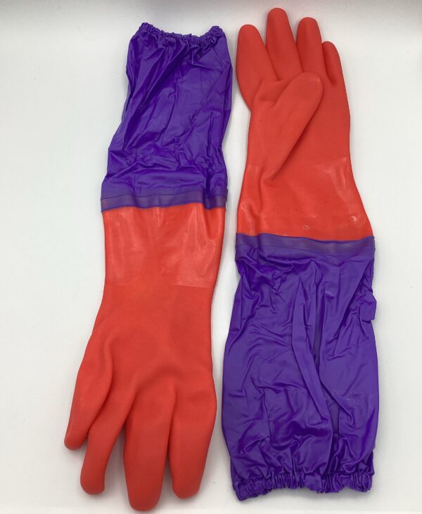 Rubber Gloves with Arm Cuffs - CLEARANCE