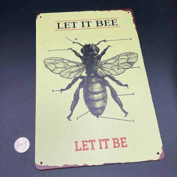 Let it Bee Anatomy Metal Sign Let it Bee Anatomy Metal Sign