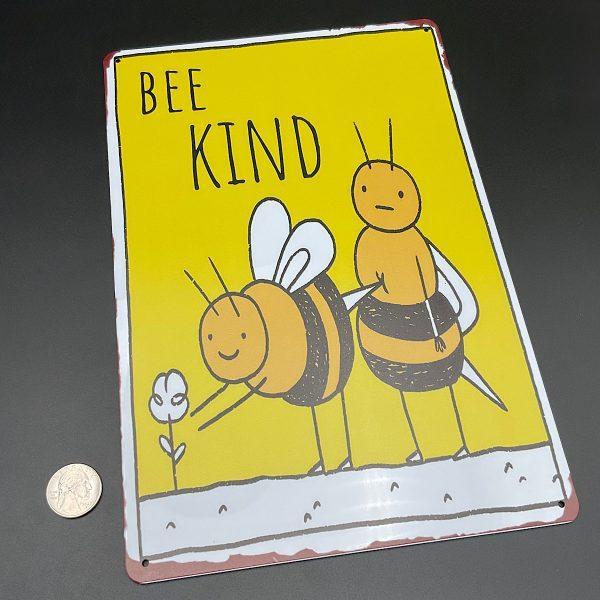 Bee Kind Metal Sign