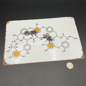 Bee Chemistry Metal Sign