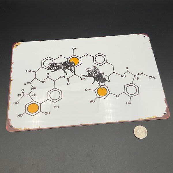 Bee Chemistry Metal Sign