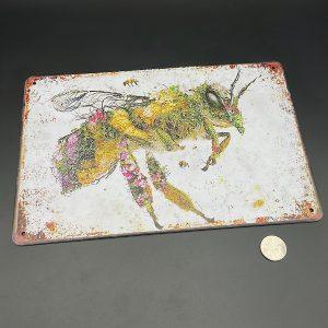 Mother Nature Bee Metal Sign