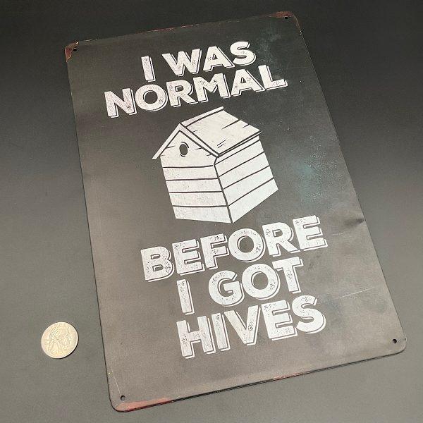 I was Normal… Metal Sign