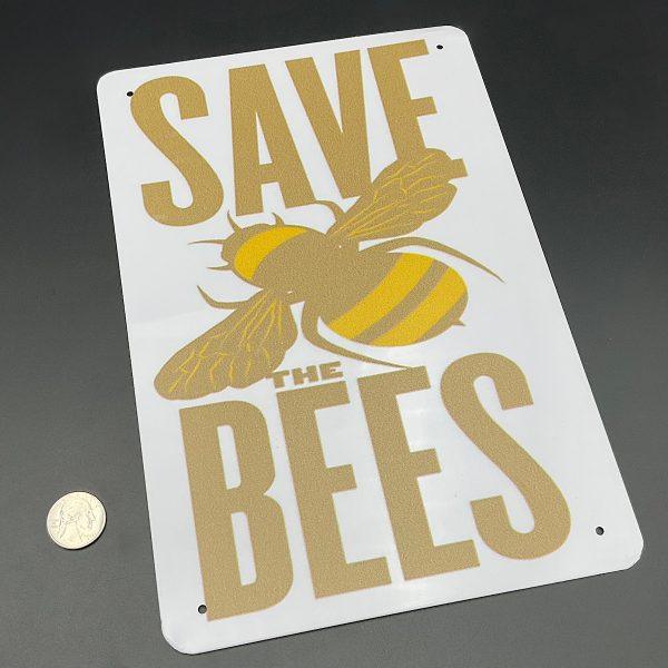 Save the Bees Metal Sign