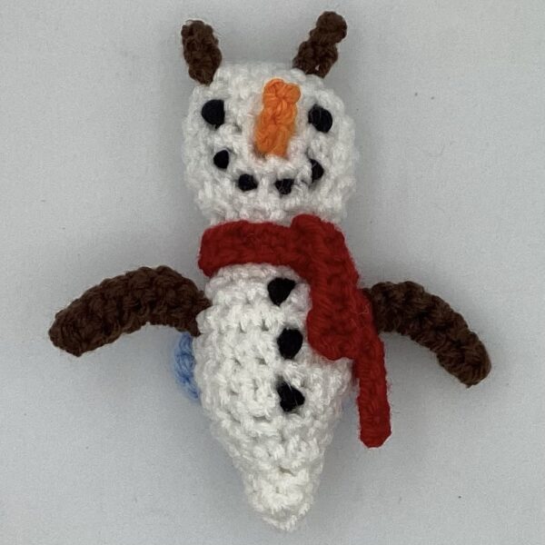 Handmade Crochet Holiday Bee - Snow-Bee