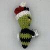 Handmade Crochet Holiday Bee - Grinch Bee