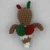 Handmade Crochet Holiday Bee - Gingerbread Bee