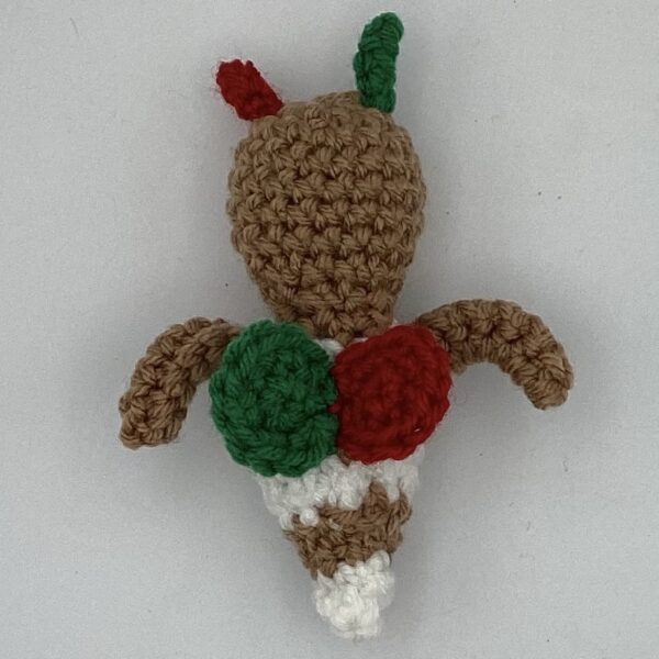 Handmade Crochet Holiday Bee - Gingerbread Bee