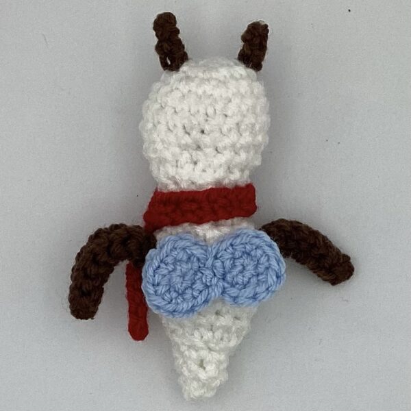 Handmade Crochet Holiday Bee - Snow-Bee