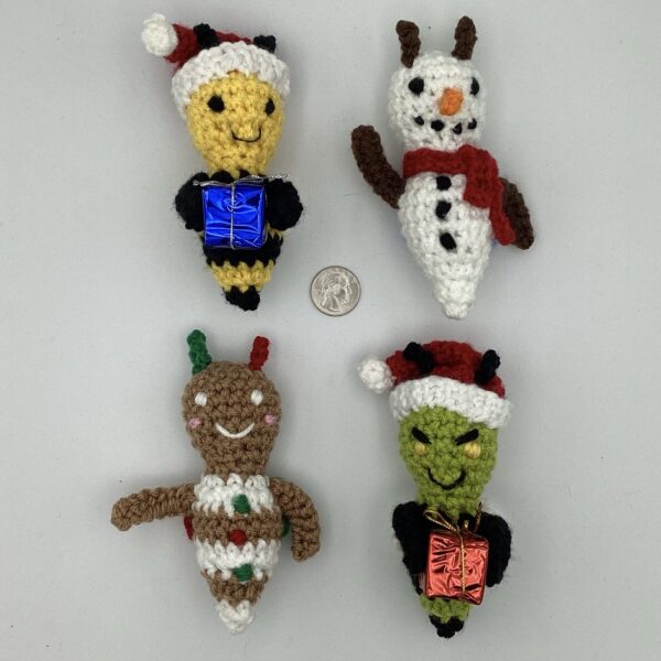 Handmade Crochet Holiday Bee