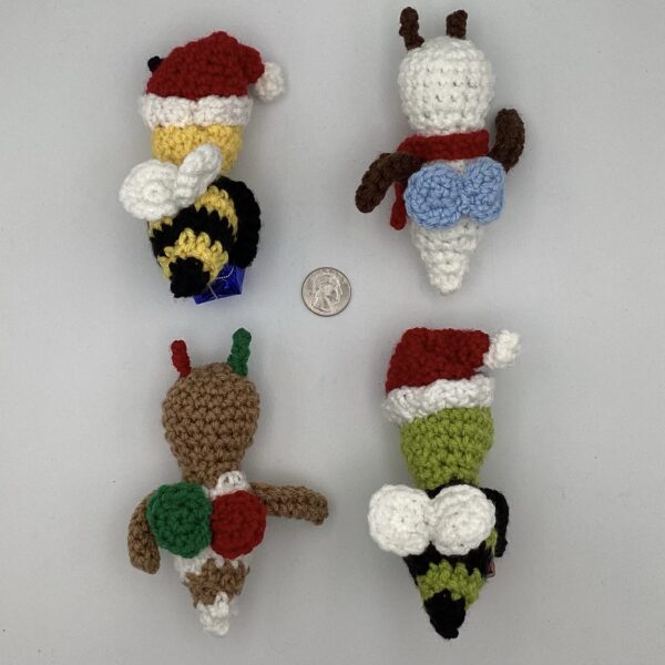 Handmade Crochet Holiday Bee