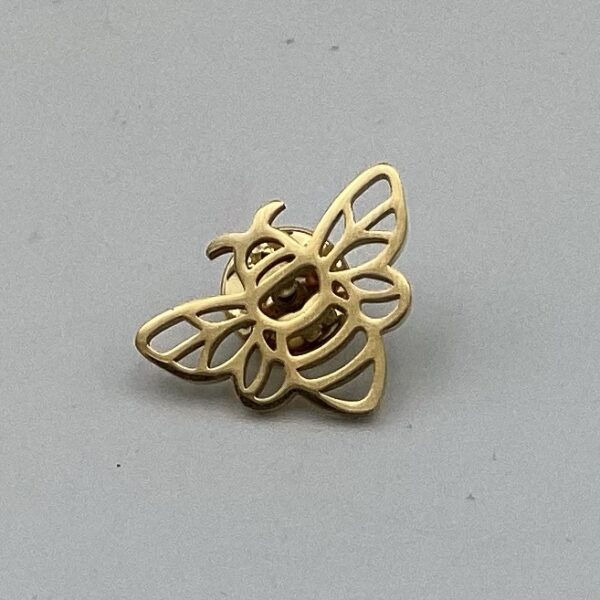 Bee Lapel Pin - Stainless Steel