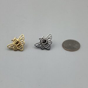 Bee Lapel Pin - Stainless Steel