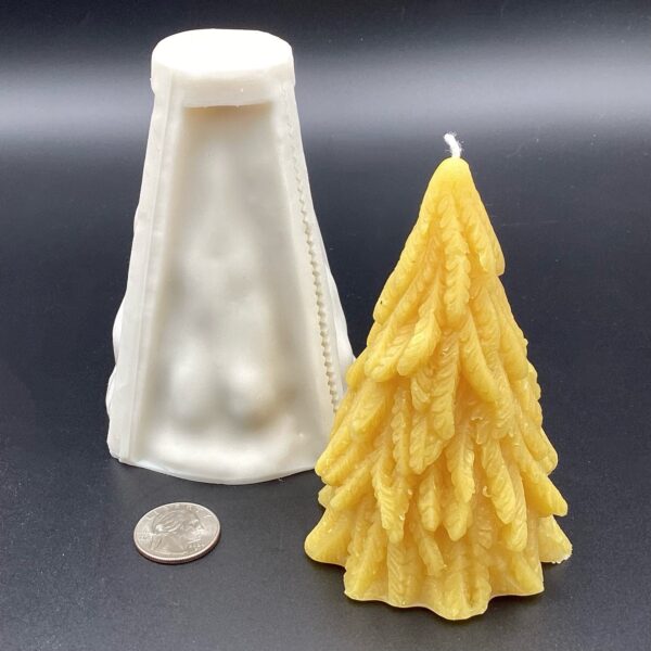 Weeping Fir Tree Wax Candle Mold