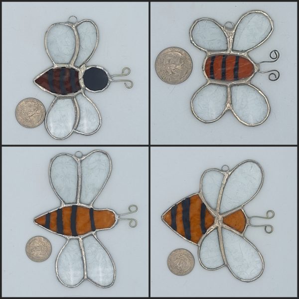 Stained Glass Bee Suncatcher