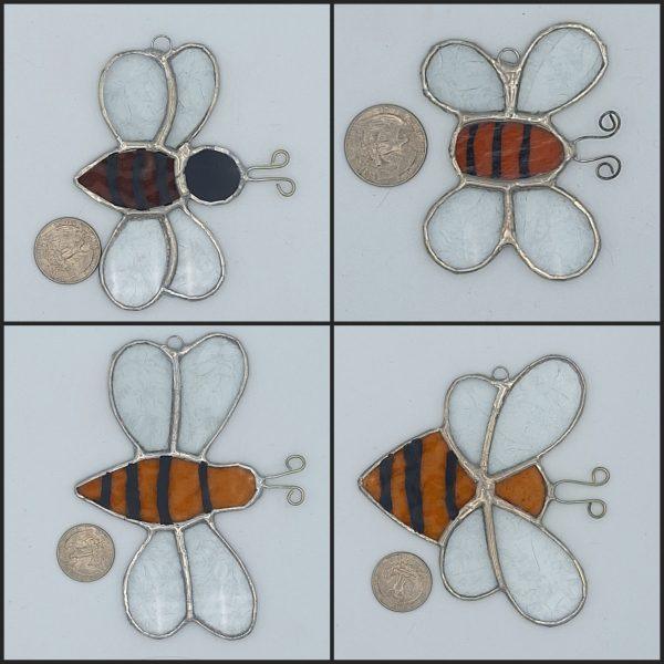 Stained Glass Bee Suncatcher