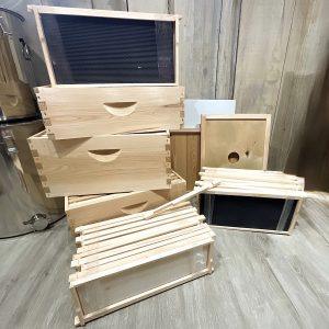 Cypress 8 Frame Assembled 2 Deep 1 Medium Brood Full Hive Kit